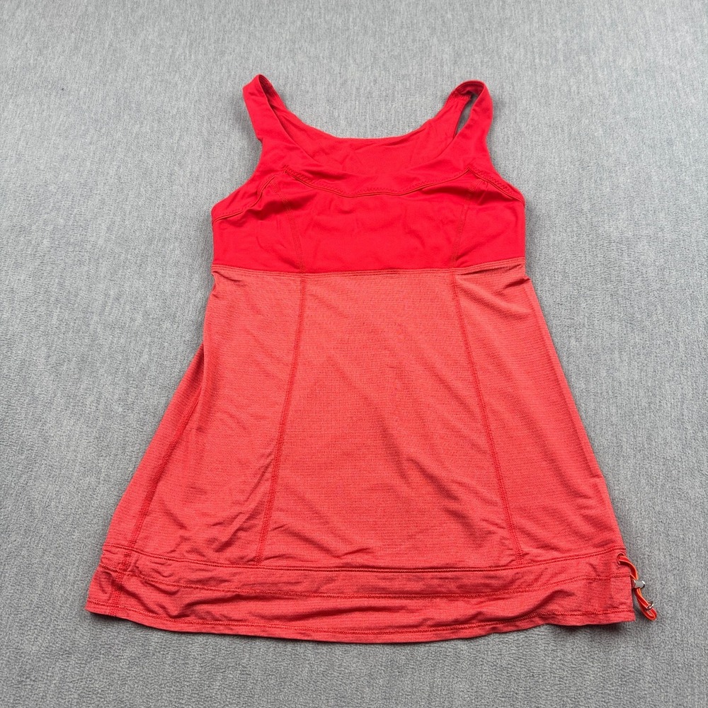 Lululemon Run Tank Top Womens 4 Love Orange Ta Ta Topper Activewear Yoga Workout
